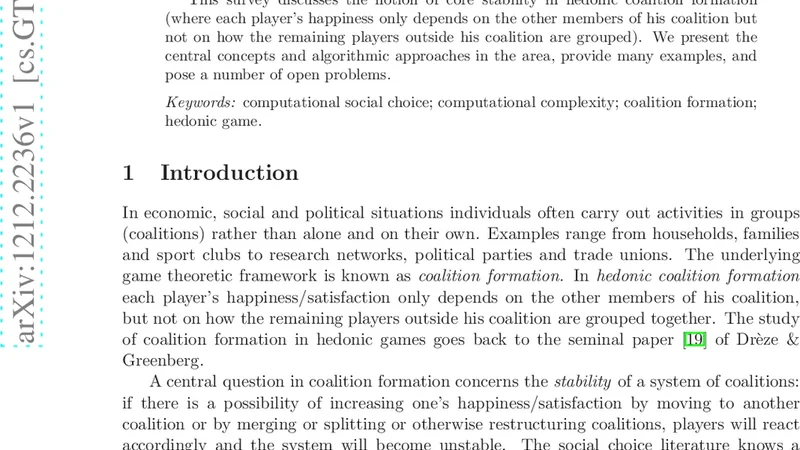 Core stability in hedonic coalition formation