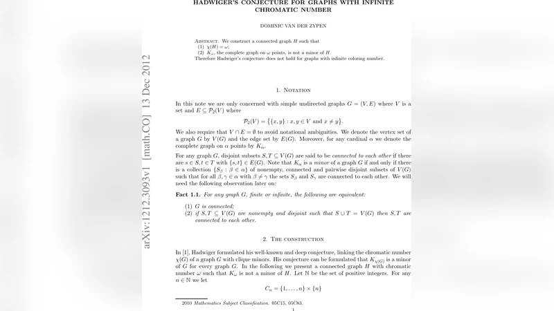 Hadwigers conjecture for graphs with infinite chromatic number