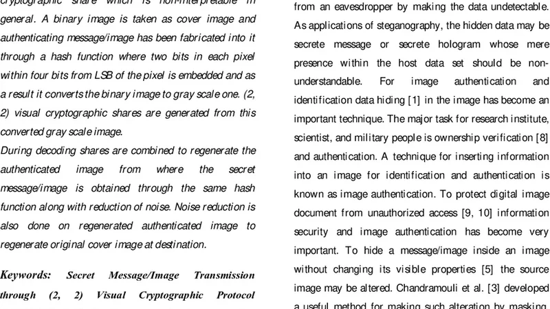 A Novel Technique for Secret Message / Image Transmission through (2,   2)Visual Cryptographic Protocol (SMITVCP)