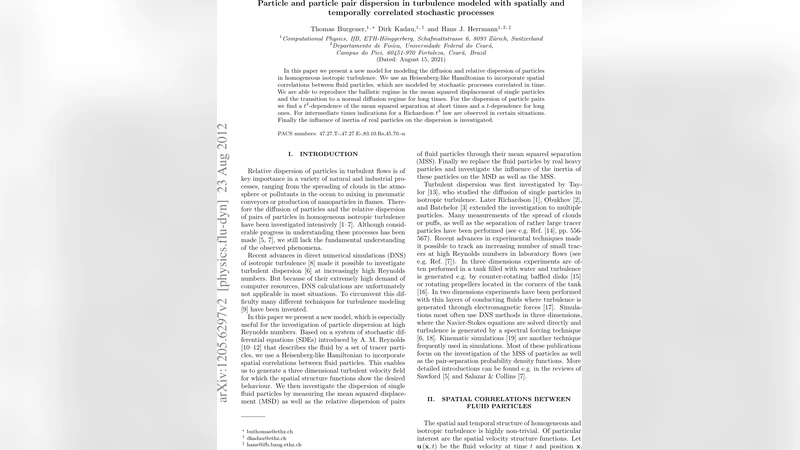 Particle and particle pair dispersion in turbulence modeled with   spatially and temporally correlated stochastic processes