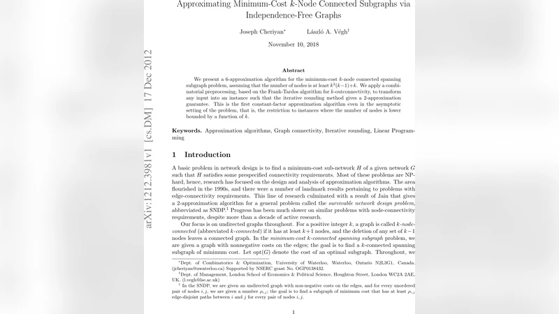 Approximating Minimum-Cost k-Node Connected Subgraphs via   Independence-Free Graphs