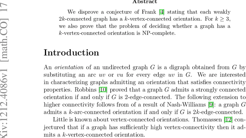On Franks conjecture on k-connected orientations