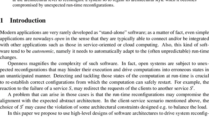 Enforcing Architectural Styles in Presence of Unexpected Distributed   Reconfigurations