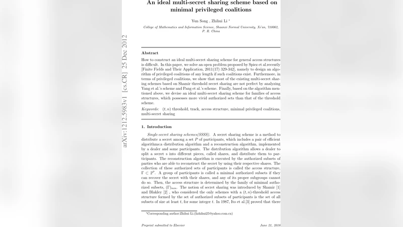 An ideal multi-secret sharing scheme based on minimal privileged   coalitions