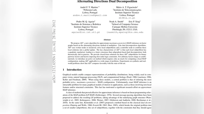 Alternating Directions Dual Decomposition