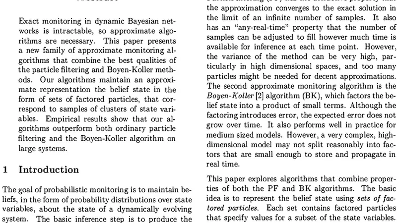 Factored Particles for Scalable Monitoring
