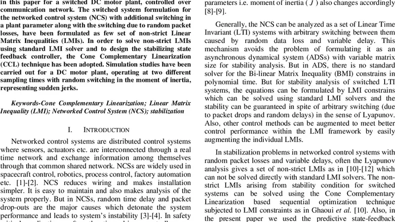 Stabilization Based Networked Predictive Controller Design for Switched   Plants