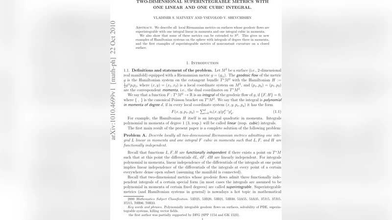 Two-dimensional superintegrable metrics with one linear and one cubic   integral