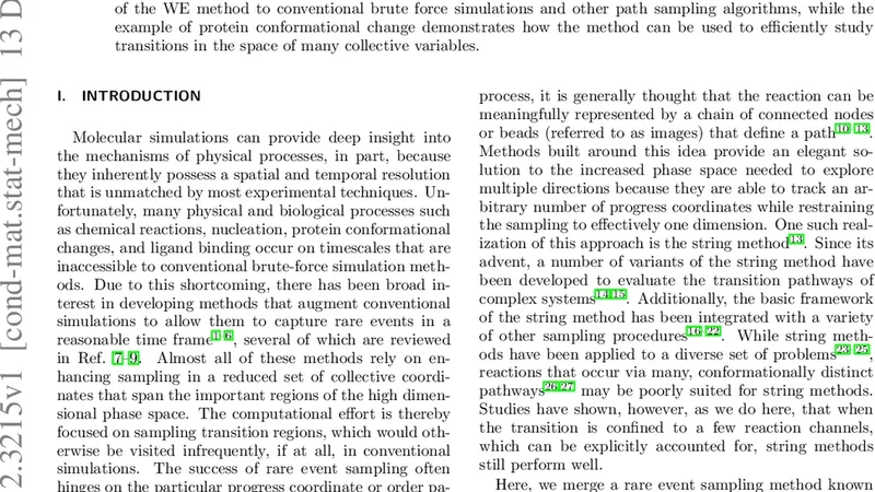 Simulating rare events using a Weighted Ensemble-based string method