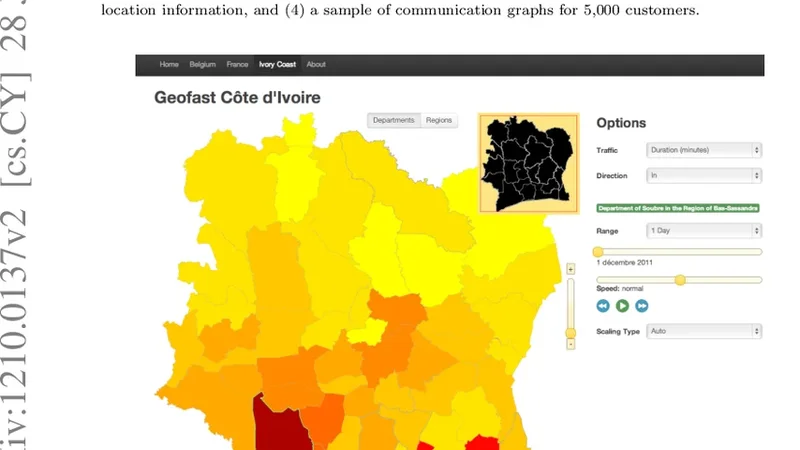 Data for Development: the D4D Challenge on Mobile Phone Data