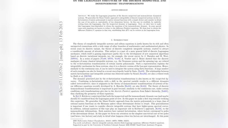 On the Lagrangian Structure of the Discrete Isospectral and   Isomonodromic Transformations
