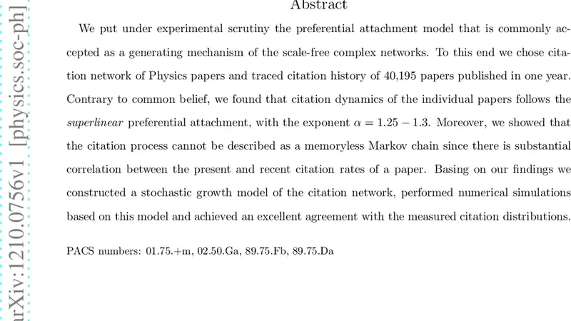 Stochastic dynamical model of a growing network based on self-exciting   point process