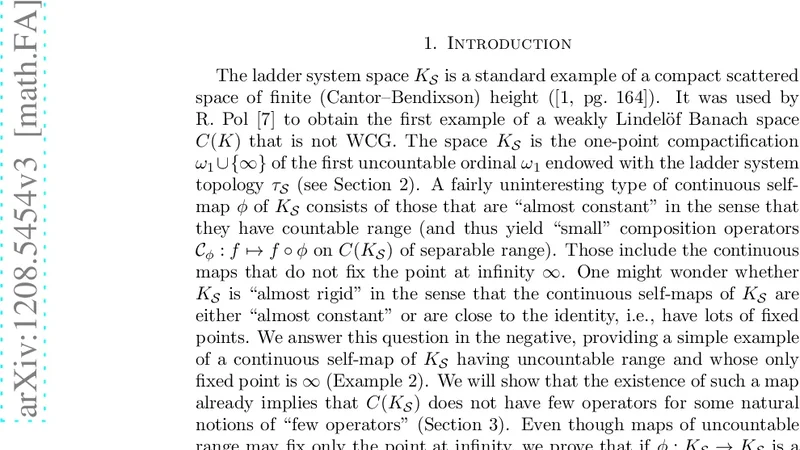 A note on the continuous self-maps of the ladder system space