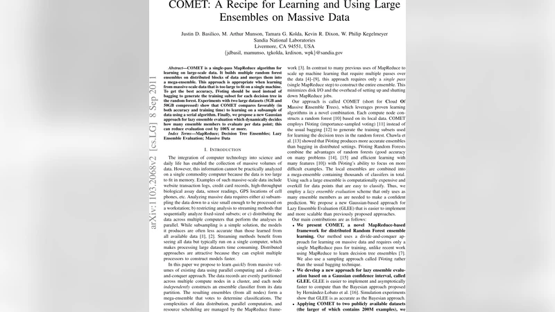 COMET: A Recipe for Learning and Using Large Ensembles on Massive Data