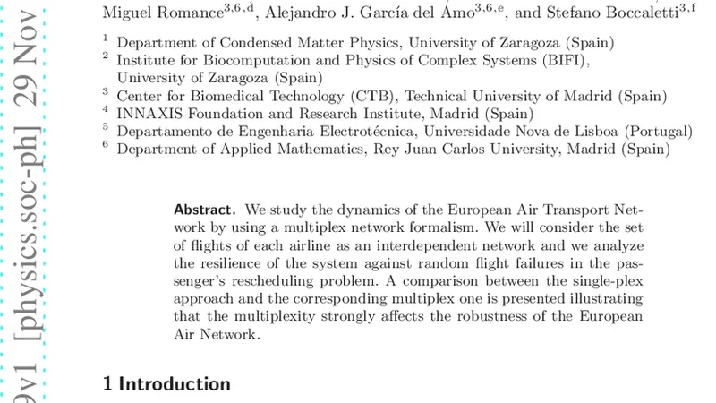 Modeling the Multi-layer Nature of the European Air Transport Network:   Resilience and Passengers Re-scheduling under random failures