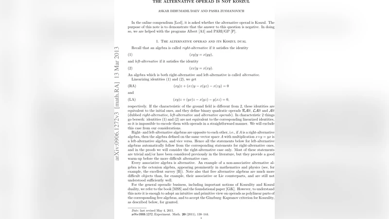 The alternative operad is not Koszul