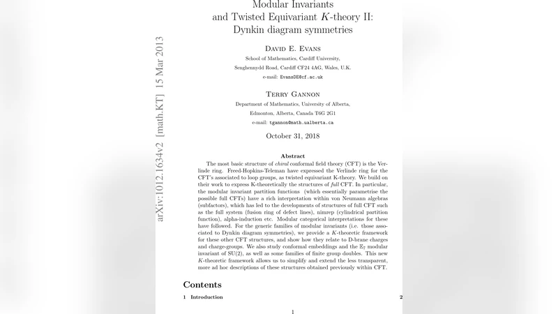 Modular Invariants and Twisted Equivariant K-theory II: Dynkin diagram   symmetries