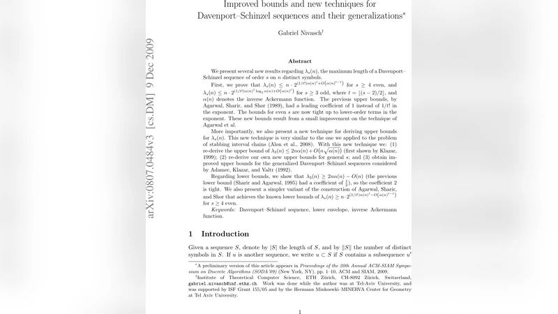 Improved bounds and new techniques for Davenport-Schinzel sequences and   their generalizations