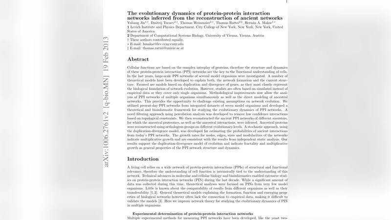 The evolutionary dynamics of protein-protein interaction networks   inferred from the reconstruction of ancient networks