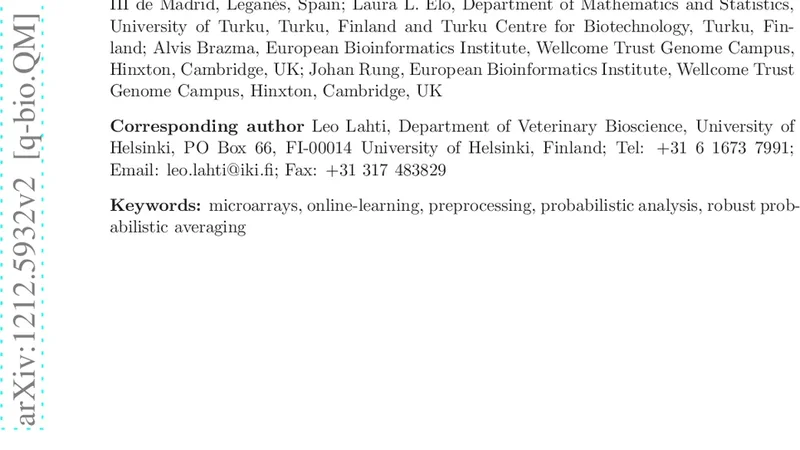 Fully scalable online-preprocessing algorithm for short oligonucleotide   microarray atlases