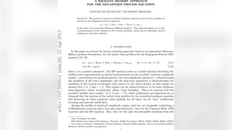 A Riemann-Hilbert approach for the Degasperis-Procesi equation