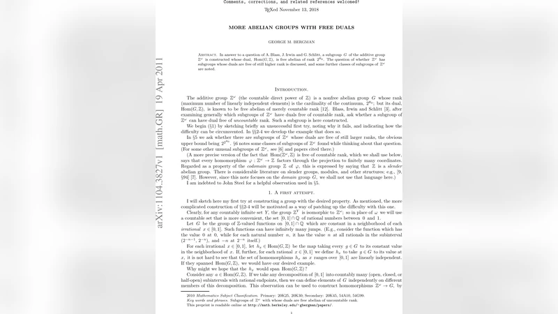 More Abelian groups with free duals