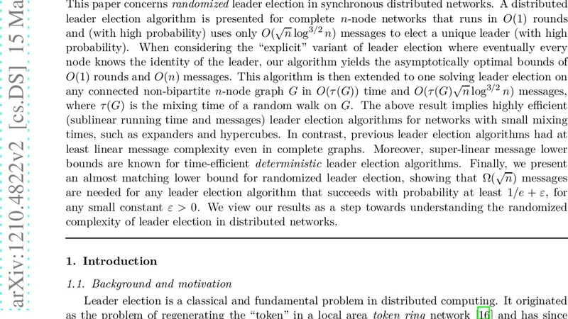 Sublinear Bounds for Randomized Leader Election