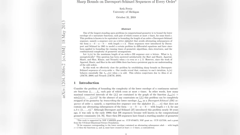 Sharp Bounds on Davenport-Schinzel Sequences of Every Order
