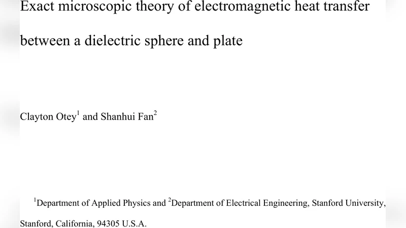 Exact microscopic theory of electromagnetic heat transfer between a   dielectric sphere and plate