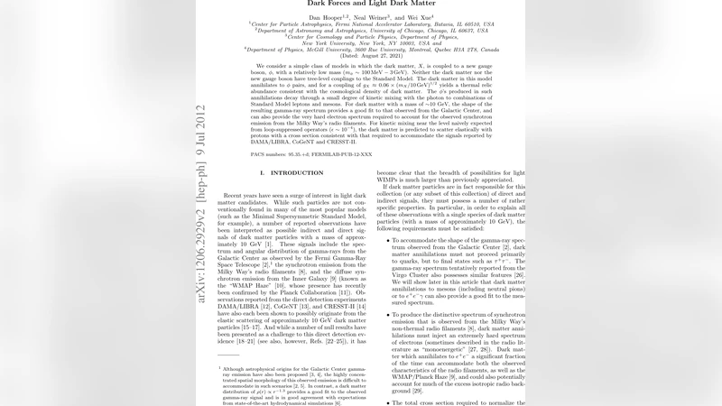 Dark Forces and Light Dark Matter