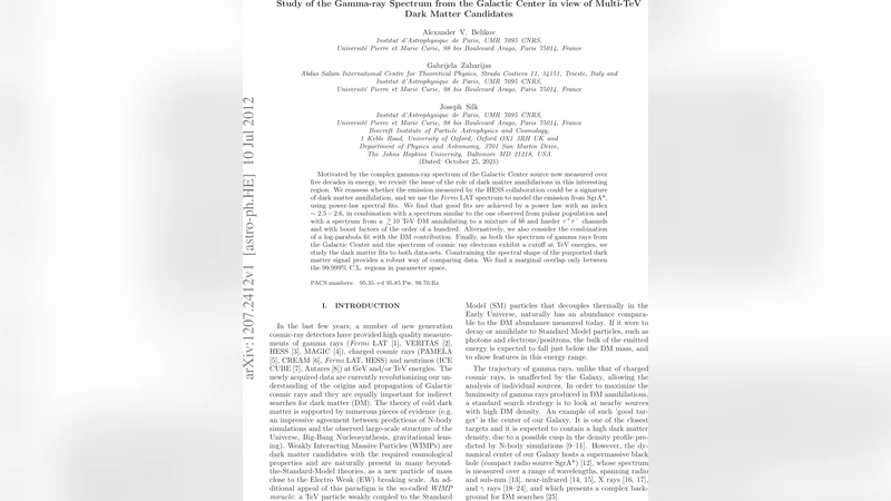 Study of the Gamma-ray Spectrum from the Galactic Center in view of   Multi-TeV Dark Matter Candidates