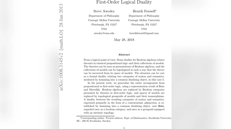 First-Order Logical Duality