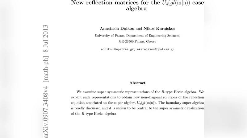 New reflection matrices for the U_q(gl(m|n)) case