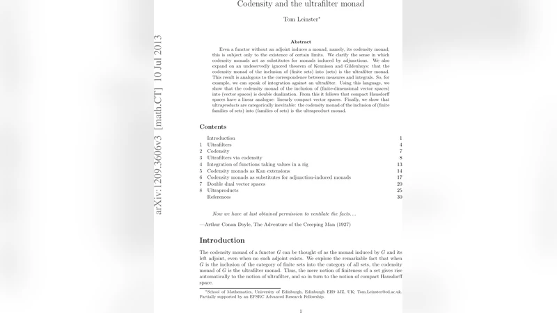 Codensity and the ultrafilter monad