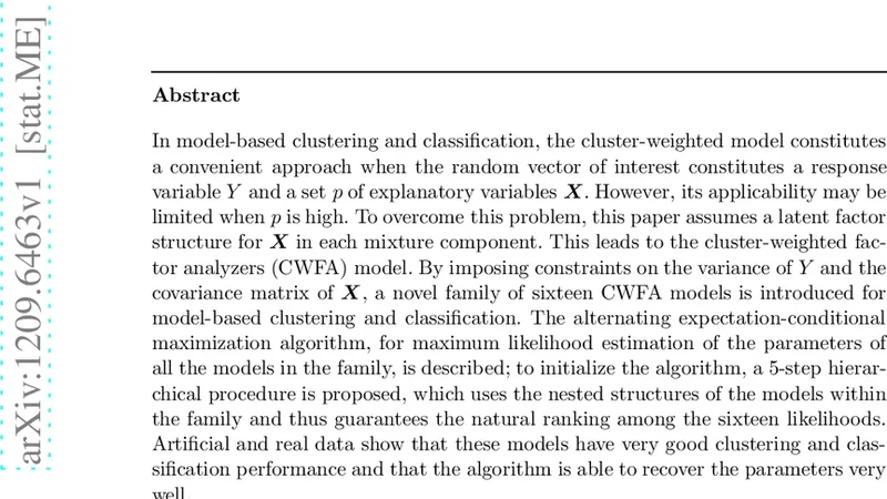 Clustering and Classification via Cluster-Weighted Factor Analyzers