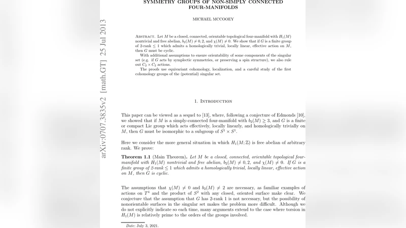 Symmetry groups of non-simply-connected four-manifolds