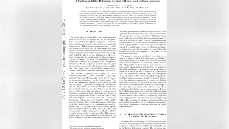 A fluctuating lattice-Boltzmann method with improved Galilean invariance