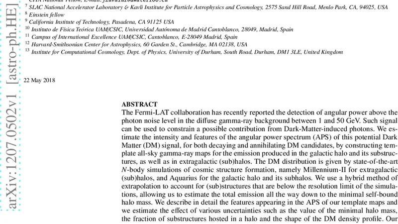 Characterization of Dark-Matter-induced anisotropies in the diffuse   gamma-ray background