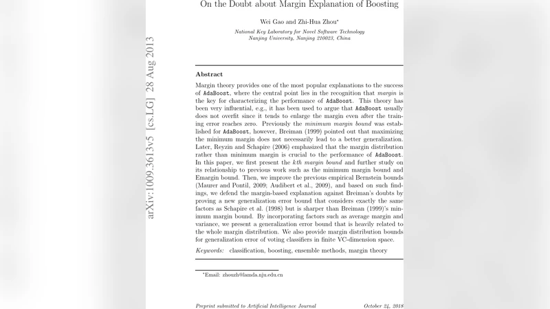 On the Doubt about Margin Explanation of Boosting