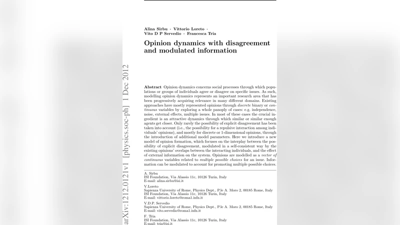 Opinion dynamics with disagreement and modulated information