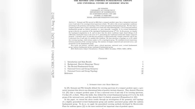 The Revised and Uniform Fundamental Groups and Universal Covers of   Geodesic Spaces