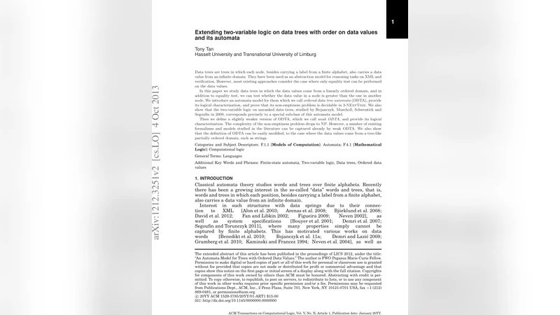 Automata for two-variable logic over trees with ordered data values