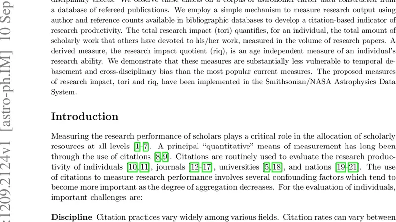 A measure of total research impact independent of time and discipline