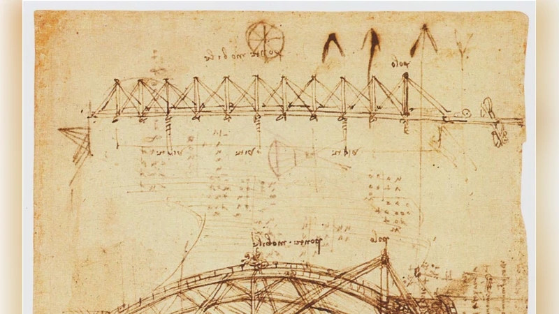 A strange bridge by Leonardo