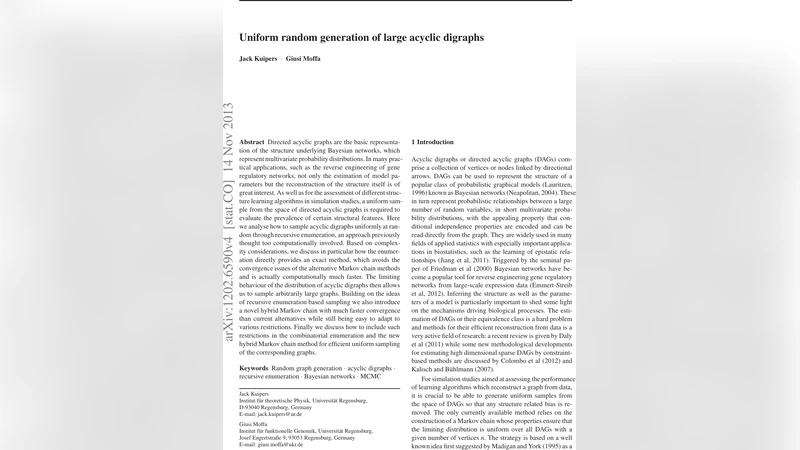 Uniform random generation of large acyclic digraphs
