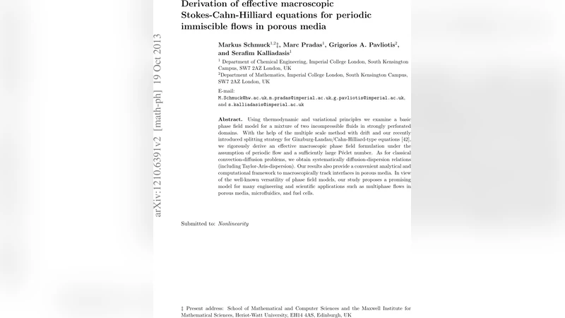 Derivation of effective macroscopic Stokes-Cahn-Hilliard equations for   periodic immiscible flows in porous media