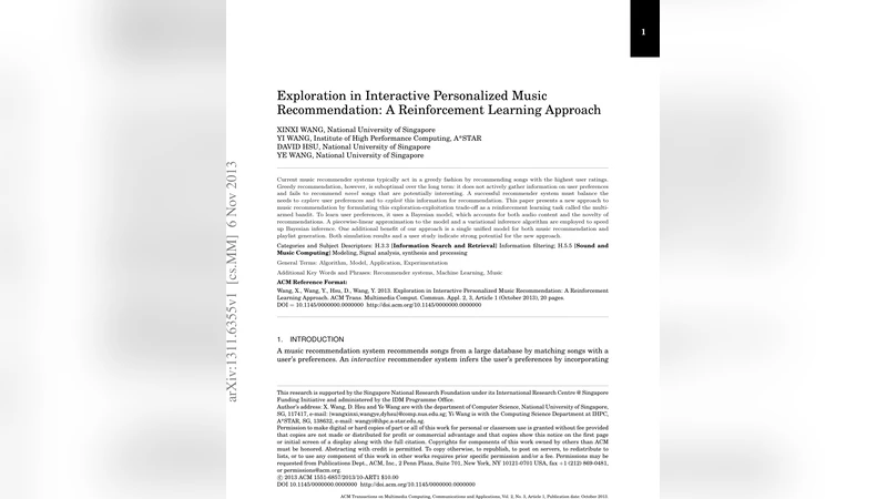 Exploration in Interactive Personalized Music Recommendation: A   Reinforcement Learning Approach