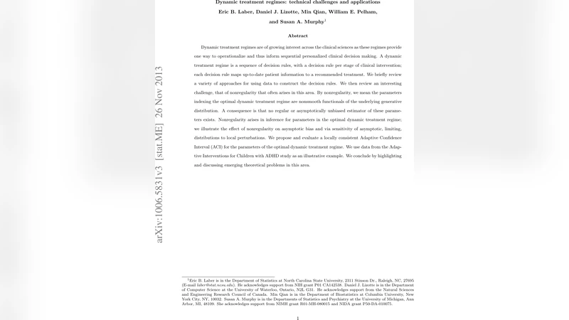 Statistical Inference in Dynamic Treatment Regimes