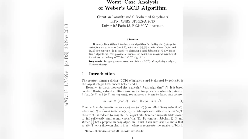 Worst-Case Analysis of Webers Algorithm
