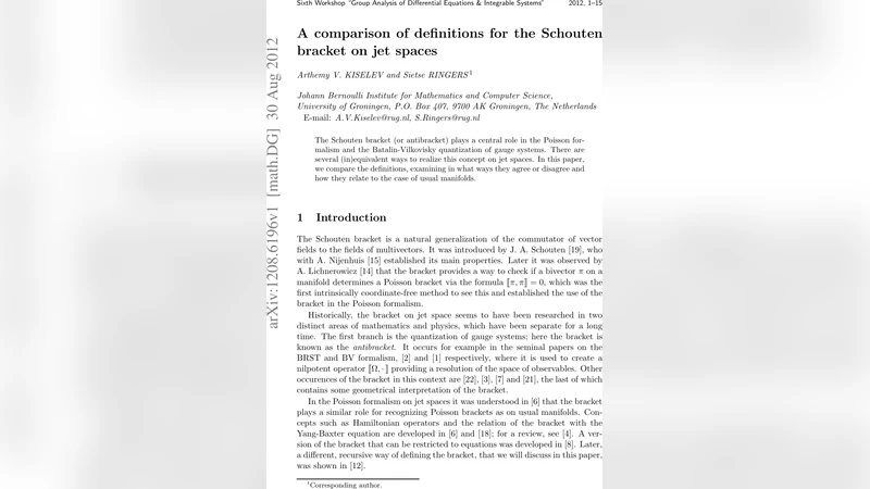 A comparison of definitions for the Schouten bracket on jet spaces